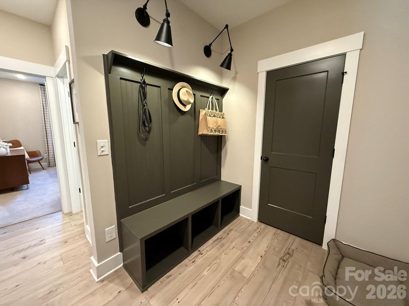 Mud room with drop zone