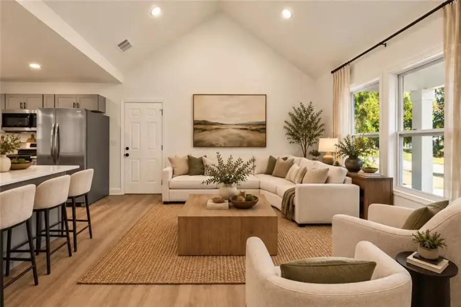 Furnished interior view inside a new home in , Conyers (Image 11).