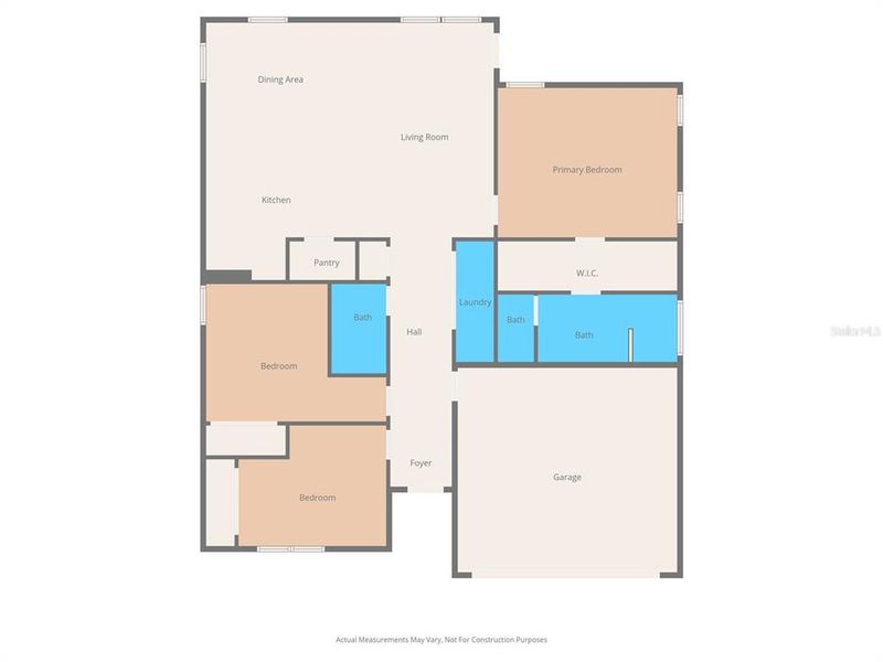 2D floor plan layout of this home in , Holiday, FL (Image 4).