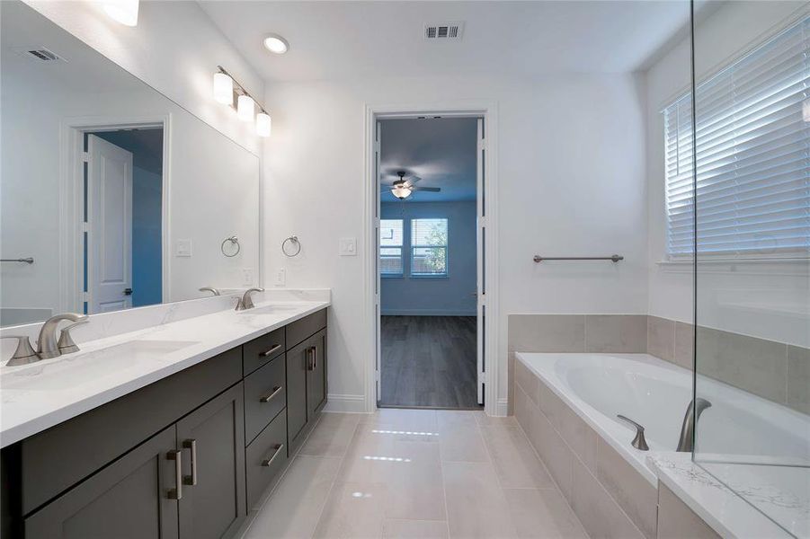 Furnished interior view inside a new home in Ashford Park - Texana Series, Corinth (Image 8). Furnished interior view inside a new home in Ashford Park - Texana Series, Corinth (Image 8).