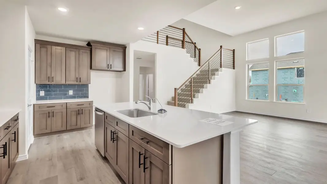 Furnished interior view inside a new home in The Landing at Hidden Lakes, McKinney (Image 7).