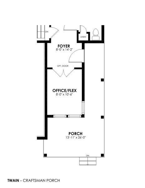 2D floor plan layout for the Twain by Hartford Homes in Prairie Song, Windsor, CO (Image 34). 2D floor plan layout for the Twain by Hartford Homes in Prairie Song, Windsor, CO (Image 34).