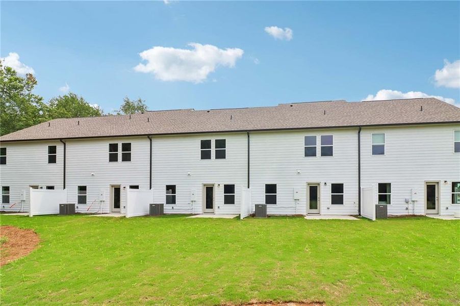 Exterior details and patio area of a home in Langston Reserve, Cartersville (Image 19).