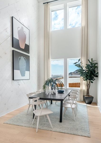 Representative furnished interior of a home built from the Linden by Tri Pointe Homes in Lagos Reserve, Manor (Image 9).