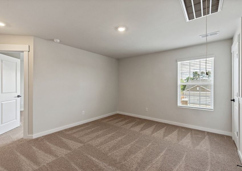 Each bedroom has its own closet