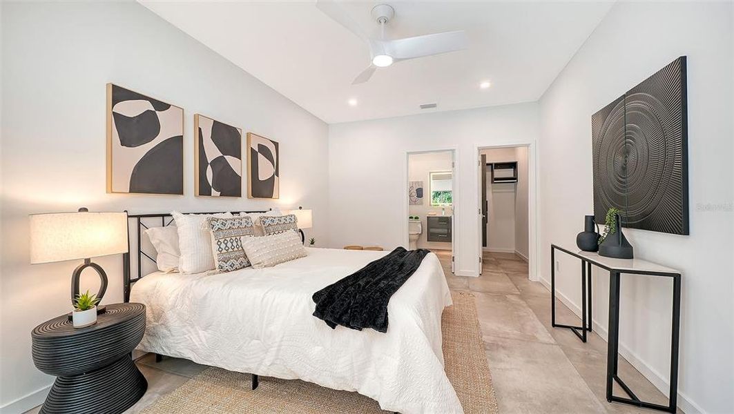 Furnished interior view inside a new home in , Sarasota (Image 56).