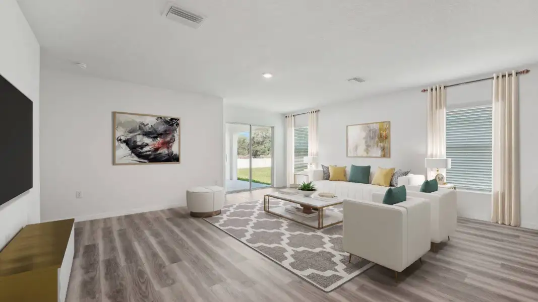 Furnished interior view inside a new home in Abbott Park, Zephyrhills (Image 4).