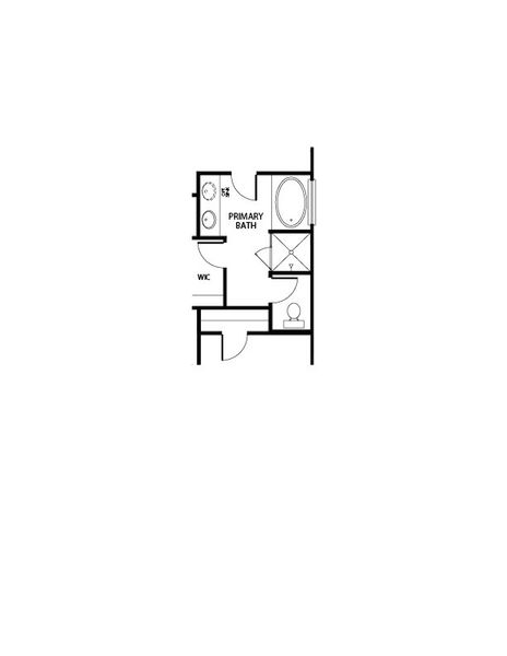 2D floor plan layout for the Elm by Impression Homes in Creekside Ranch, Blue Ridge, TX (Image 11).