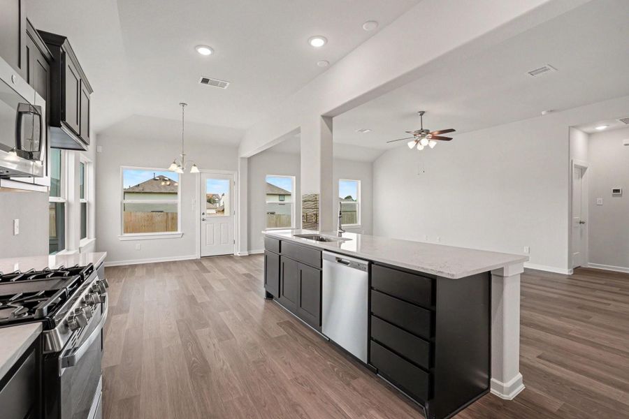 Furnished interior view inside a new home in Clear View Estates, Willis (Image 13).