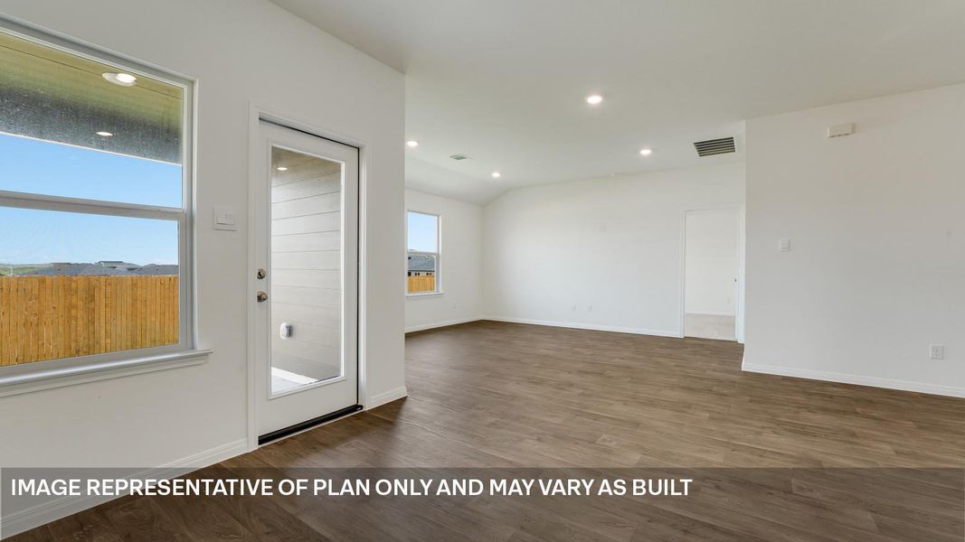 Spacious, unfurnished interior of a new home in Trails at Wildhorse, Austin (Image 9).