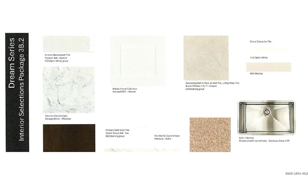 Sample of building materials used in homes in Summerlin, San Antonio (Image 30).