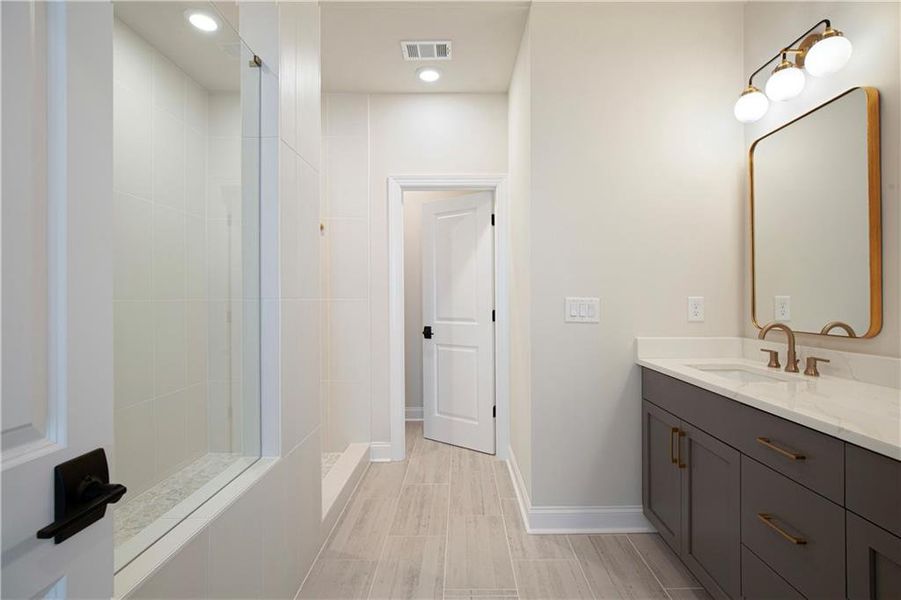 Furnished interior view inside a new home in , Alpharetta (Image 36).