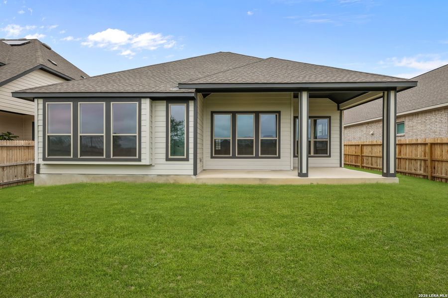 Exterior details and patio area of a home in Megan's Landing, Castroville (Image 3).