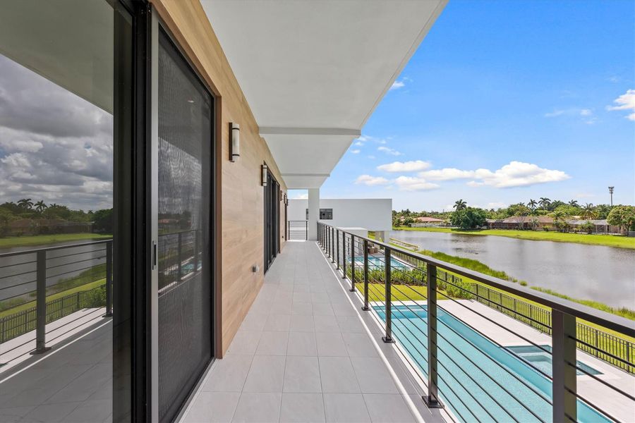Exterior details and patio area of a home in , Weston (Image 43).