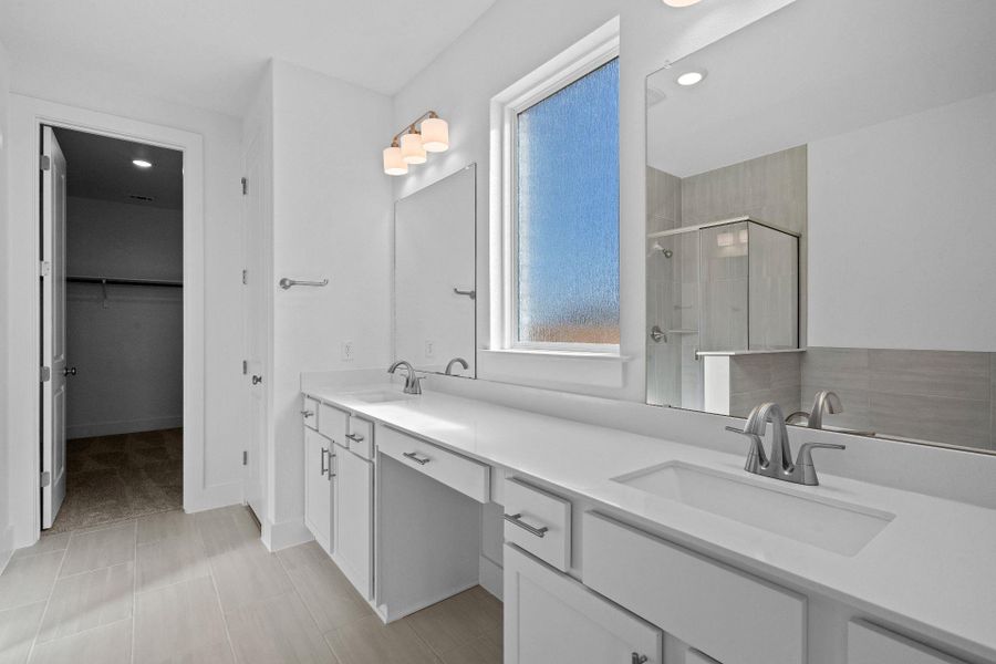 Primary Bath retreat with dual vanities