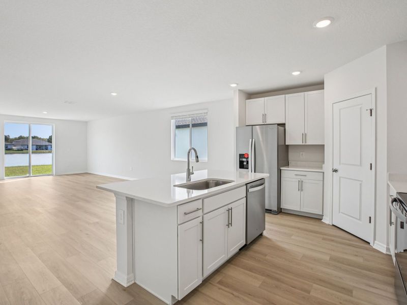 Furnished interior view inside a new home in Two Rivers - Classic Series, Zephyrhills (Image 6).