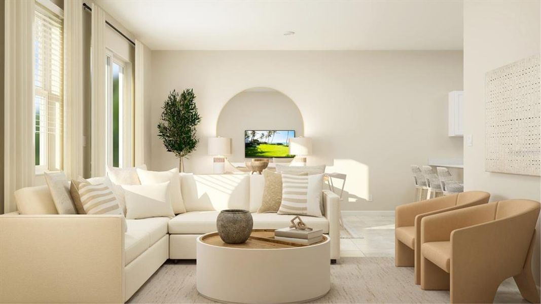 Furnished interior view inside a new home in , Kissimmee (Image 3).
