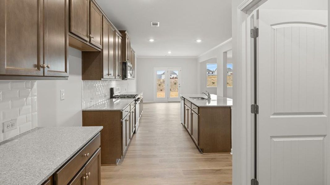 Furnished interior view inside a new home in Hamptons at Riverwood South, Dallas (Image 14).