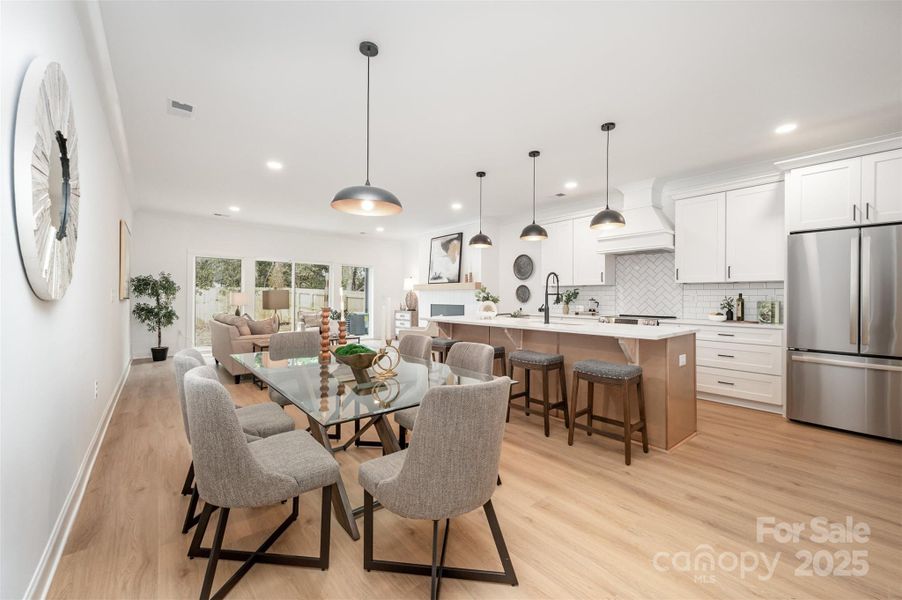 Furnished interior view inside a new home in , Charlotte (Image 8).