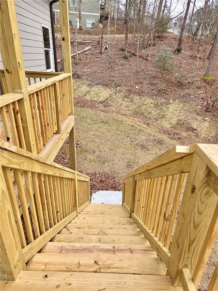 Exterior details and patio area of a home in , Waleska (Image 4).