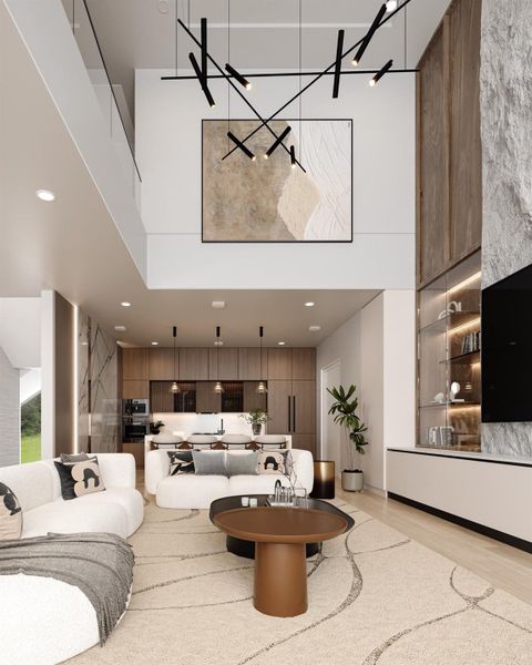 Furnished interior view inside a new home in , Houston (Image 19).