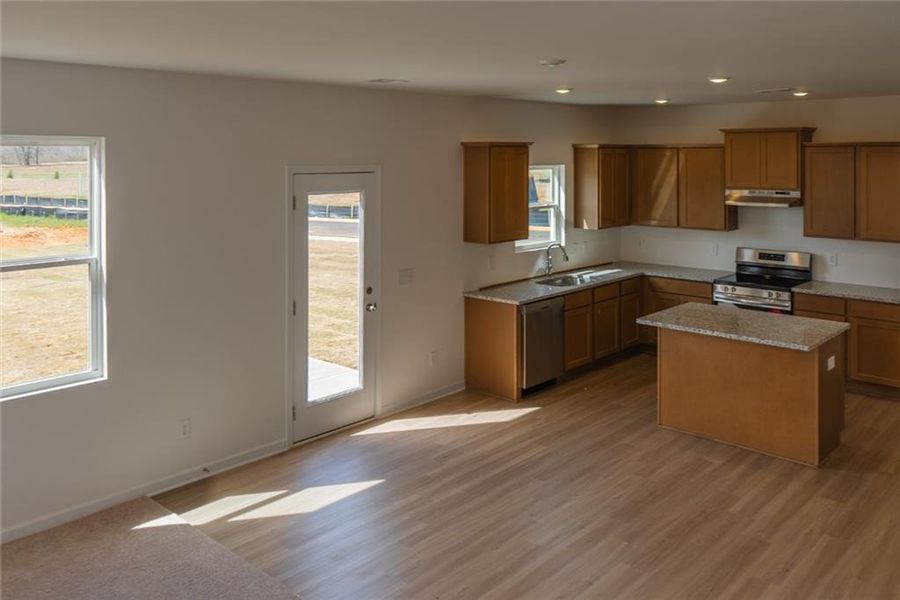 Furnished interior view inside a new home in , Snellville (Image 6). Furnished interior view inside a new home in , Snellville (Image 6).