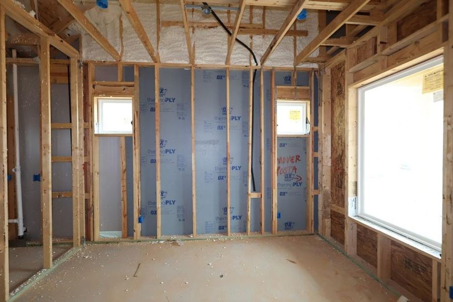 In-progress construction of a new home in Two Step Farm 42', Montgomery, TX (Image 9).