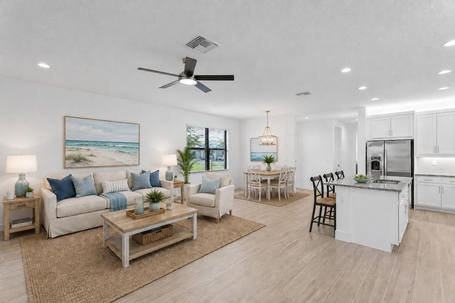 Living- Dining Virtually Staged Living- Dining Virtually Staged