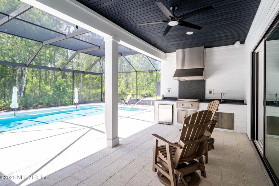 Exterior details and patio area of a home in , St. Johns (Image 21).