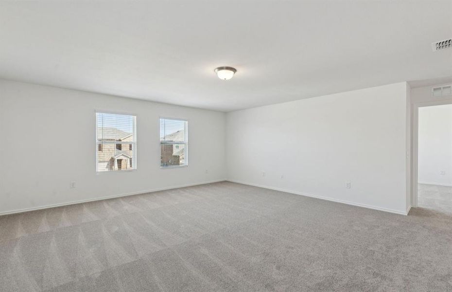 Spacious game room on second level Spacious game room on second level