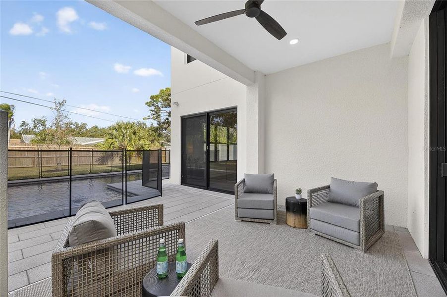 Exterior details and patio area of a home in , Sarasota (Image 27).