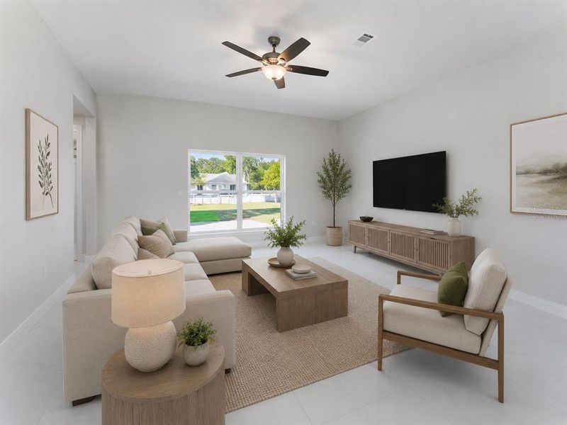 Furnished interior view inside a new home in , Lehigh Acres (Image 8). Furnished interior view inside a new home in , Lehigh Acres (Image 8).