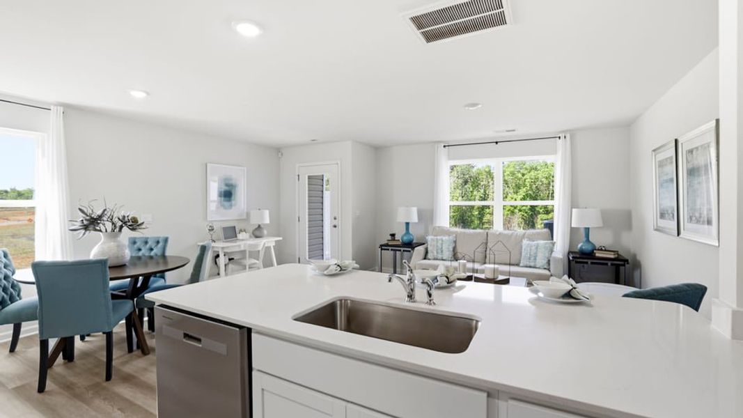 Furnished interior view inside a new home in Tanglewood Townes, Greenville (Image 12).