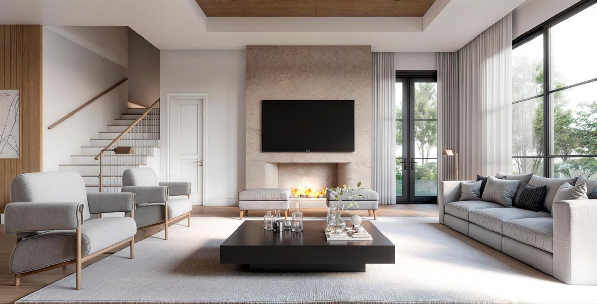 Furnished interior view inside a new home in , Boca Raton (Image 21).