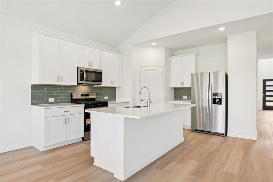 Photo is not of the actual home, but is an inspirational photo of builder’s model home and may depict options, furnishings, and/or decorator features that are not included.