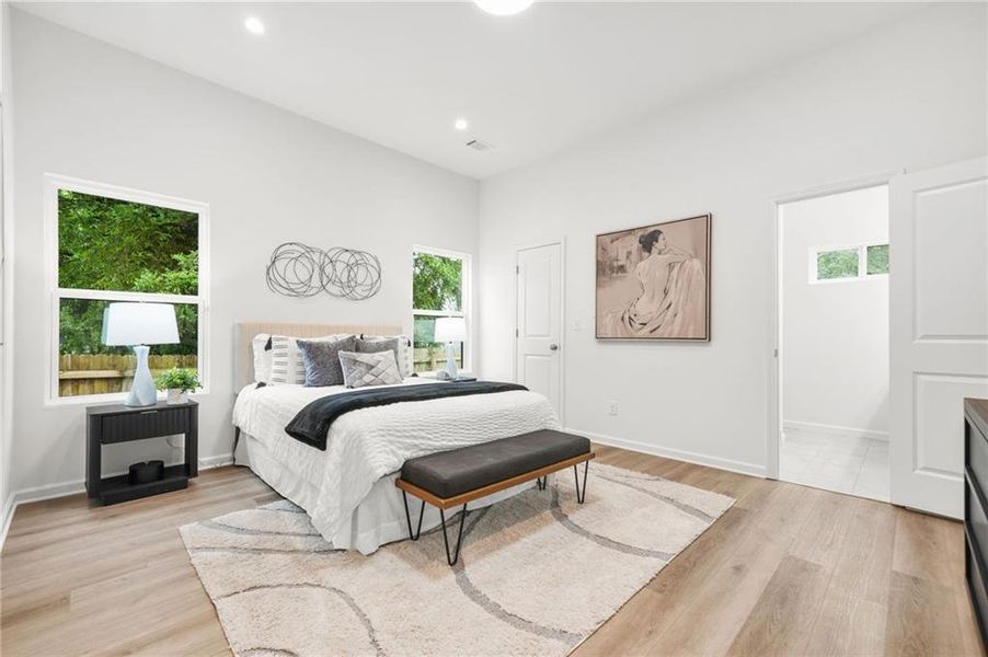 Furnished interior view inside a new home in , Atlanta (Image 16). Furnished interior view inside a new home in , Atlanta (Image 16).