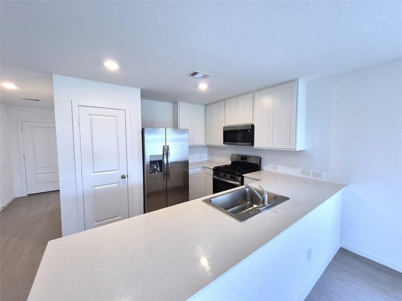 Kitchen counter and appliances