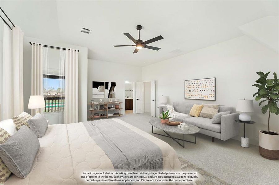 Furnished interior view inside a new home in Glenbrook, Red Oak (Image 10).