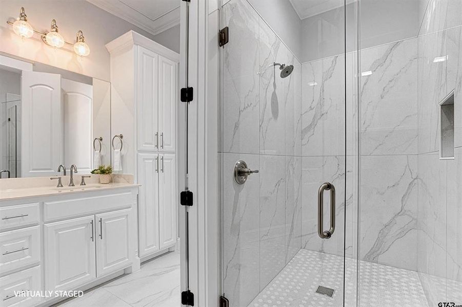 Furnished interior view inside a new home in , Hideaway (Image 32).