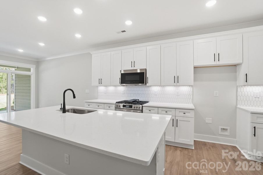 Furnished interior view inside a new home in Blythe Mill Townhomes, Waxhaw (Image 4).