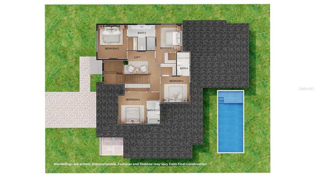 2D floor plan layout of this home in , Maitland, FL (Image 4).