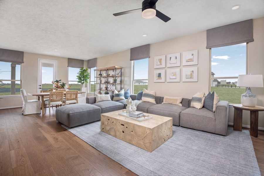 Representative furnished interior of a home built from the 2041 Modeled by KB Home in Saddlebrook Trails, Beasley (Image 5).