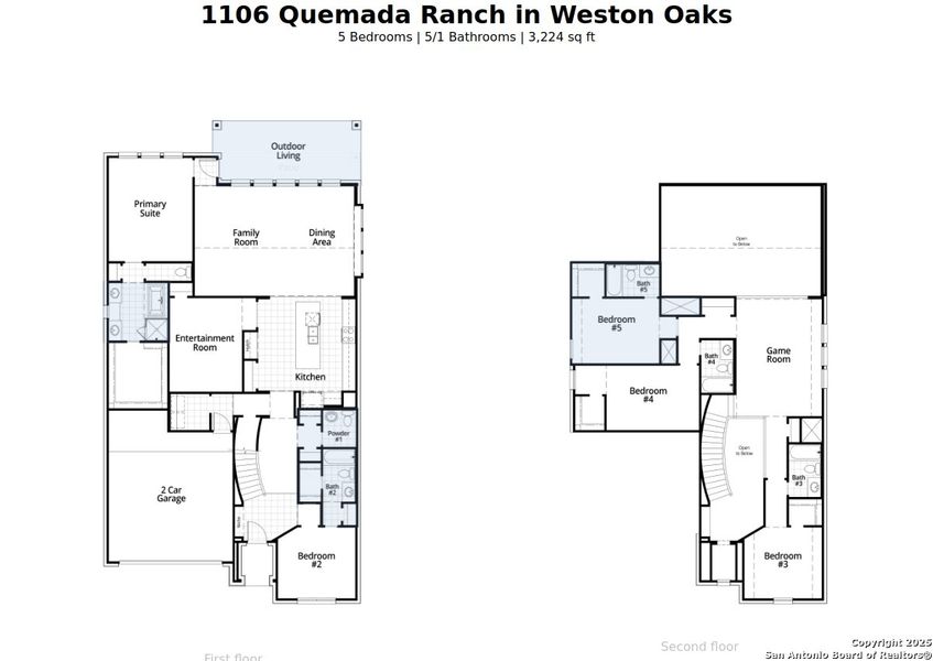 2D floor plan layout of this home in Weston Oaks, San Antonio, TX (Image 2). 2D floor plan layout of this home in Weston Oaks, San Antonio, TX (Image 2).