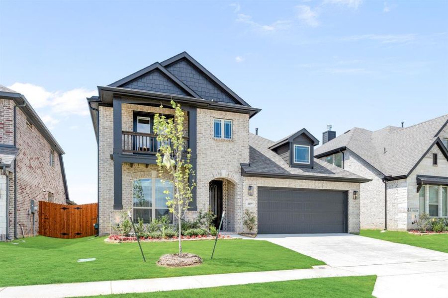 Front exterior of a new home in Hulen Trails, Fort Worth, TX, highlighting curb appeal (Image 26).
