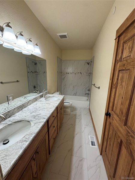 Bathroom with double sinks