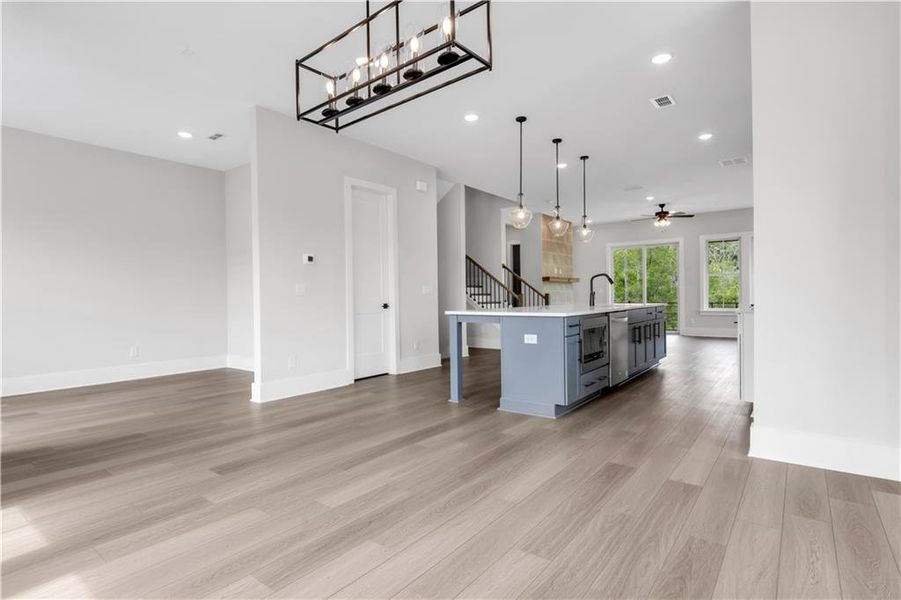 Furnished interior view inside a new home in Echo Park, Suwanee (Image 12).