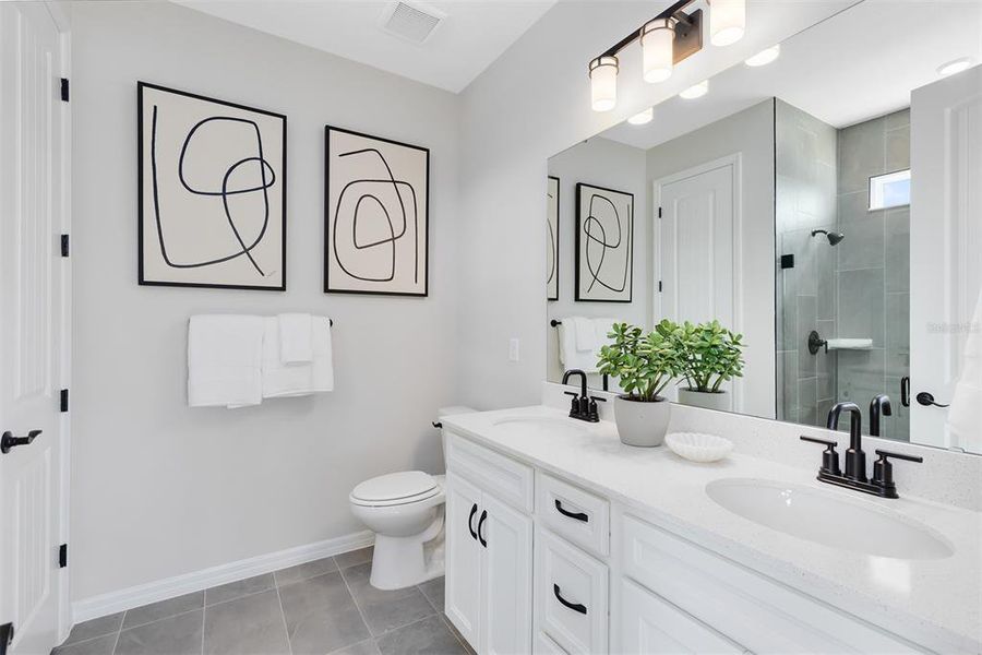 Model Home Design Only. Pictures and furnishings are for illustrative purposes only. Elevations, colors and options may vary. Furniture is for model home staging only.