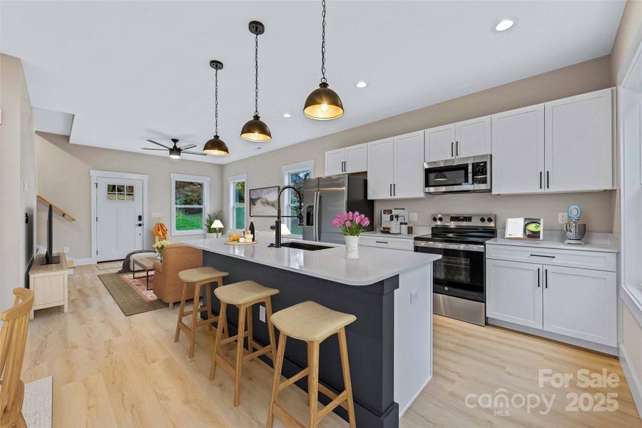 Furnished interior view inside a new home in , Pisgah Forest (Image 15). Furnished interior view inside a new home in , Pisgah Forest (Image 15).