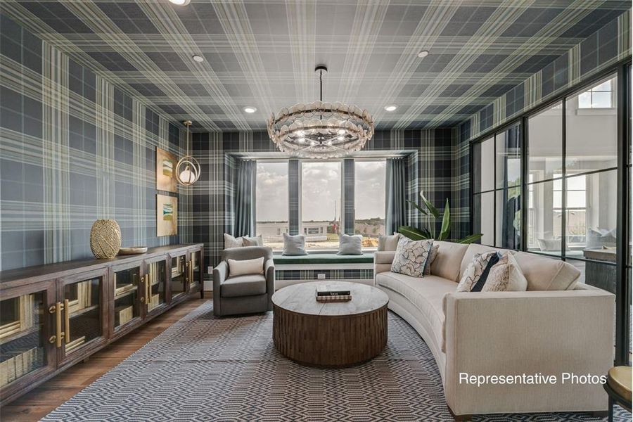 Furnished interior view inside a new home in Creekside at Elevon, Lavon (Image 13).