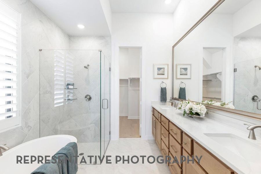 Furnished interior view inside a new home in Meridiana, Manvel (Image 16).